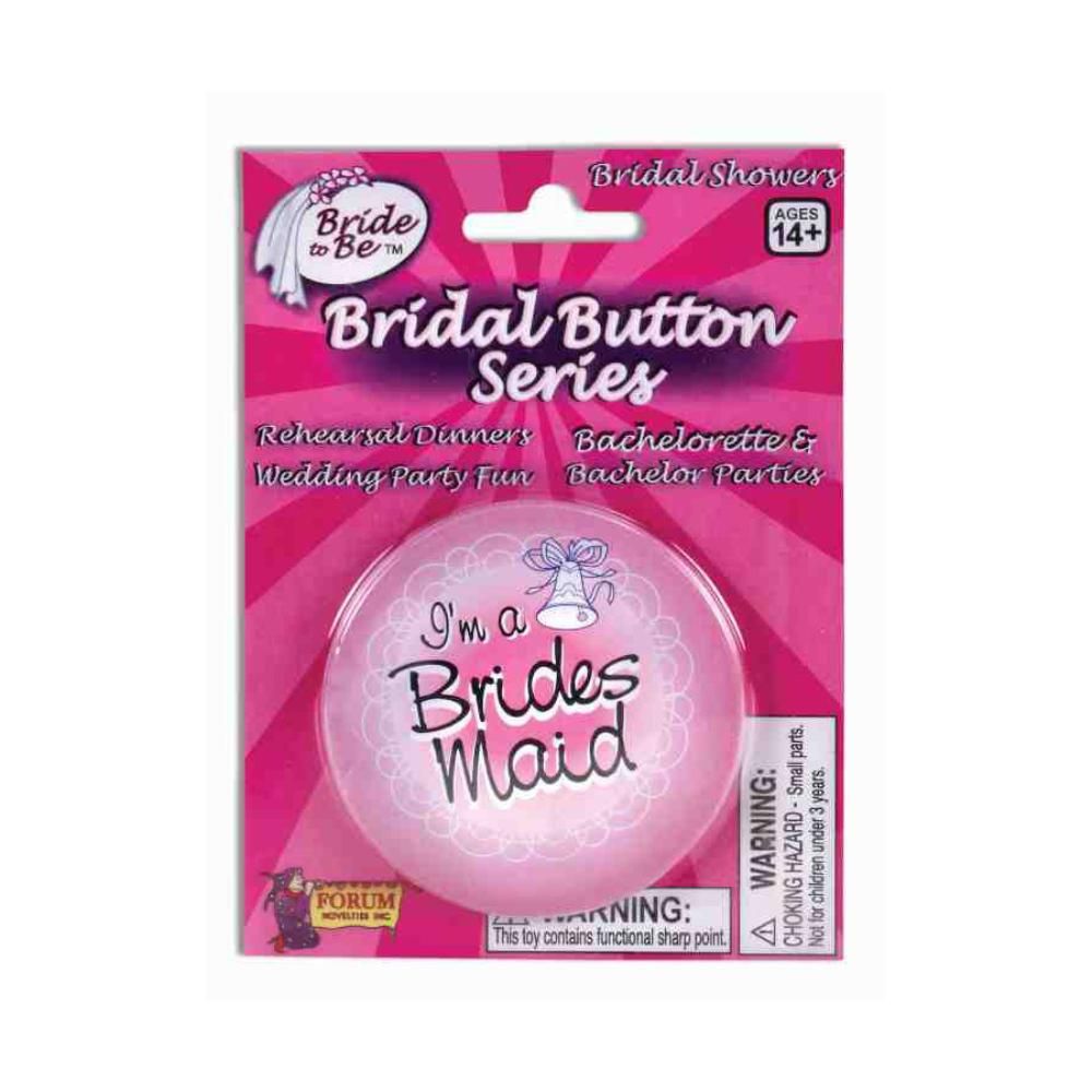 Forum - Brides Maid Button - Pink