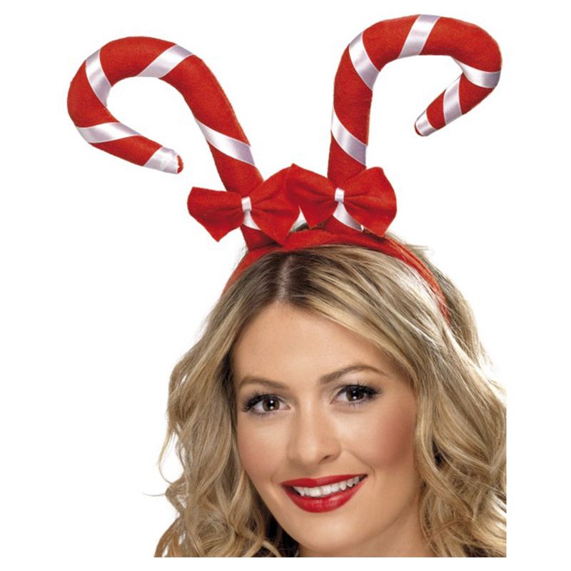 Party Zone -  Candy Cane Headband Red & White