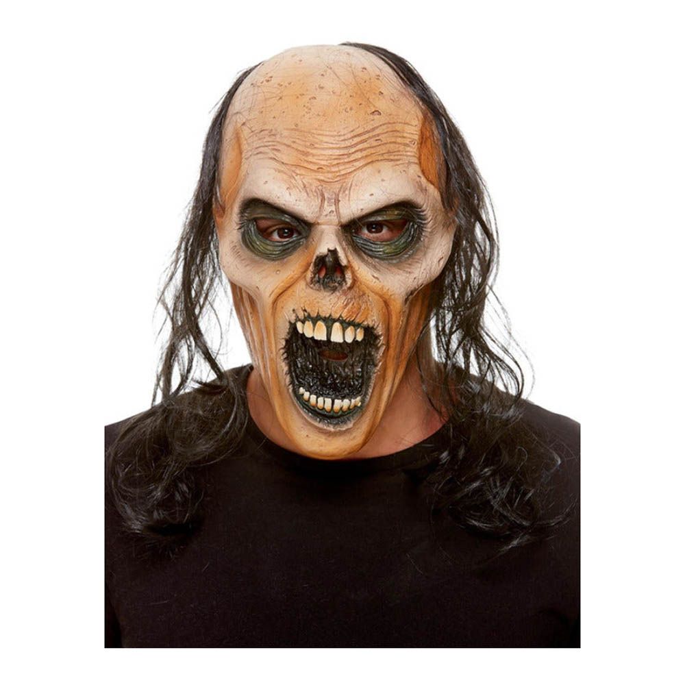 Smiffys - Halloween Zombie Latex Mask For Men - Brown