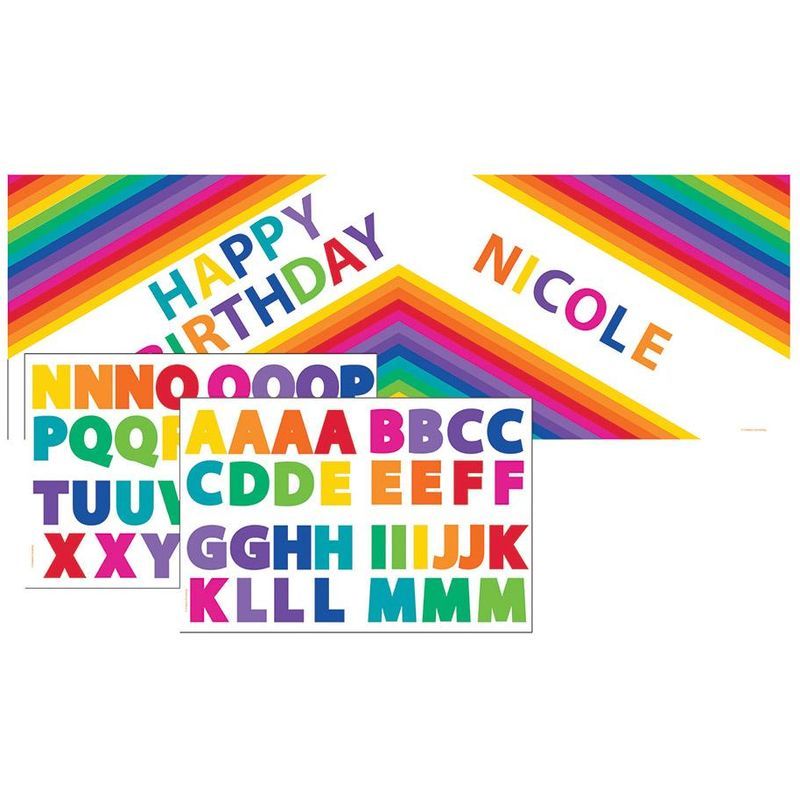 Creative Converting Rainbow Giant Party Banner \W Stickers