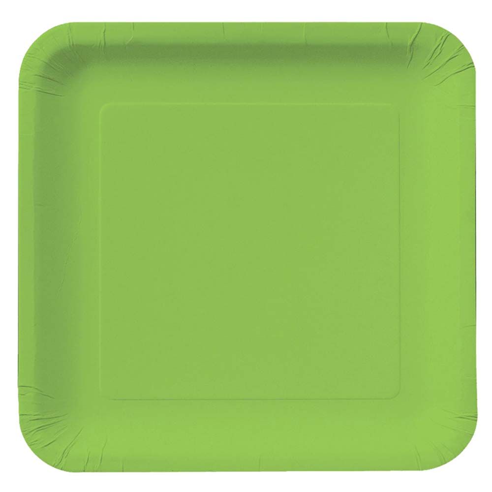 Party Zone - Square Luncheon Plates 9" 18pcs - Fresh Lime