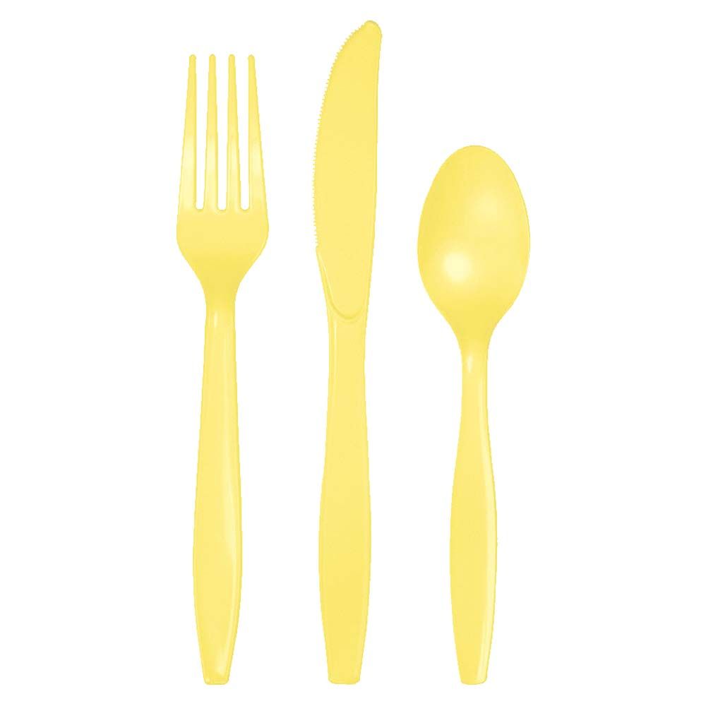 Party Zone - Assorted Plastic Cutlery 24pcs - Mimosa