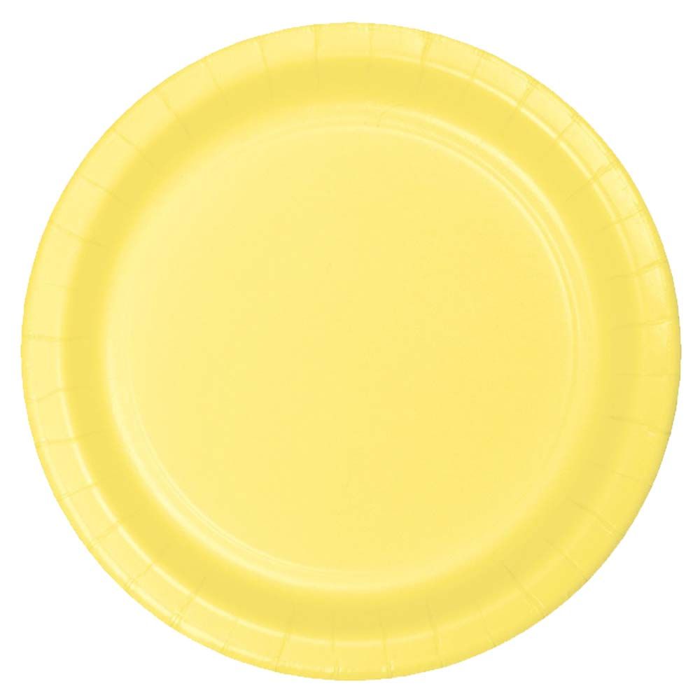 Party Zone - Round Luncheon Plates 7" 24pcs - Yellow