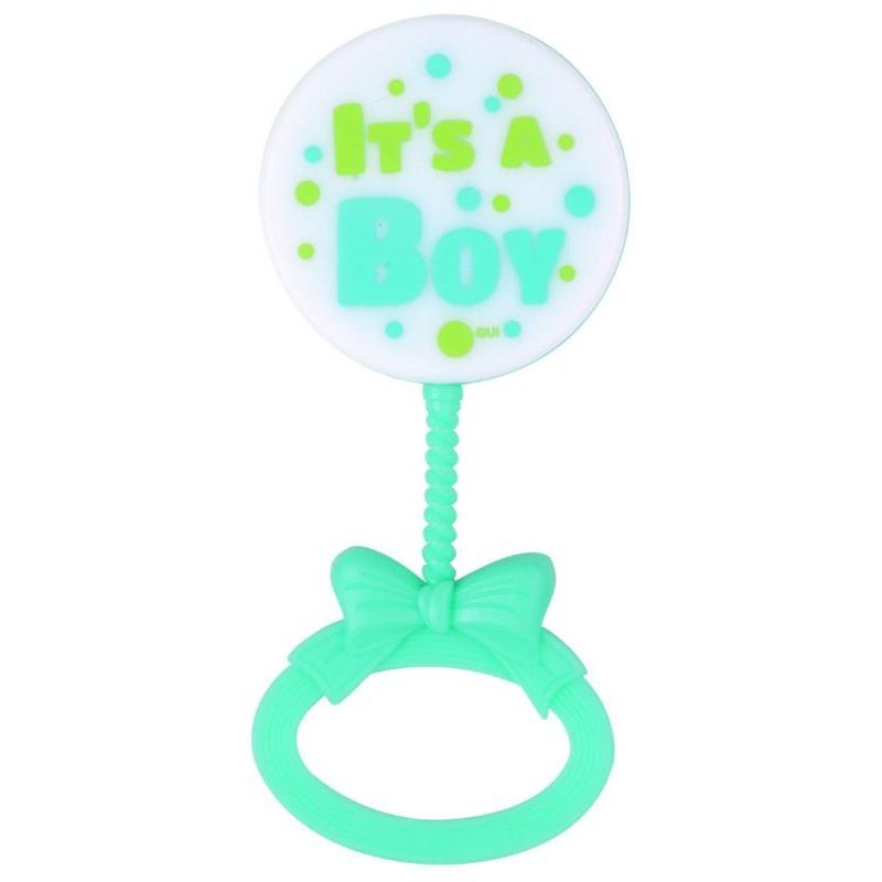 Unique - Baby Shower Favors Its A Boy Rattle Baby Blue 4pcs