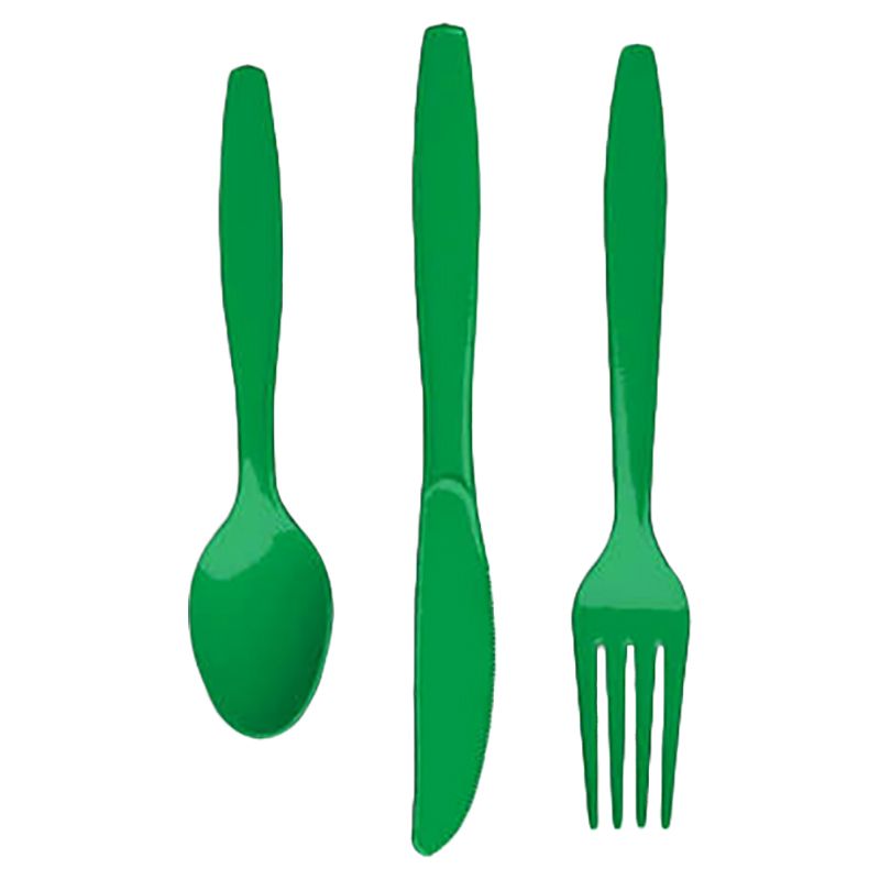 Creative Converting - Touch Of Color Cutlery Set Green 24pcs