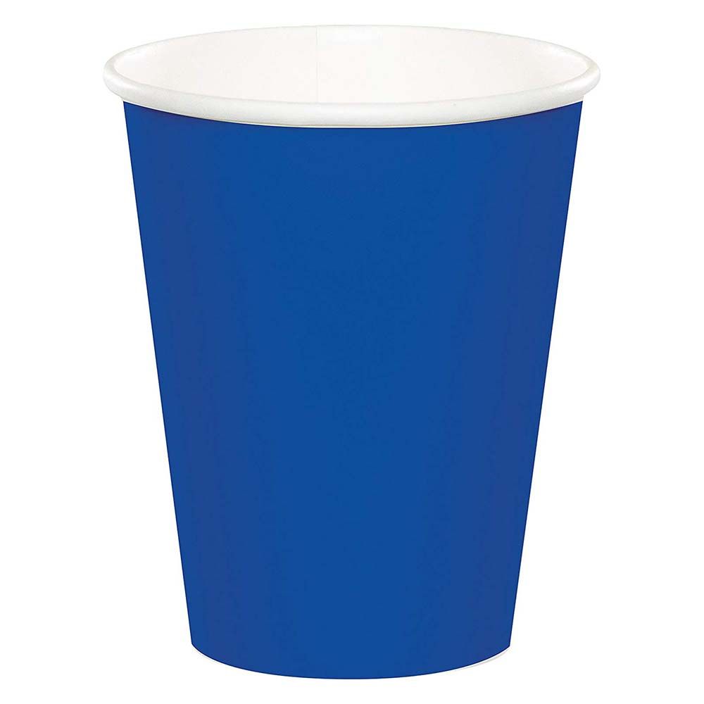 Party Zone - Touch of Color Cup 9oz 24pcs - Cobalt