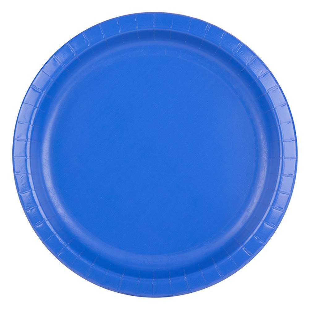 Party Zone - Round Luncheon Plates 10" 24pcs - Cobalt