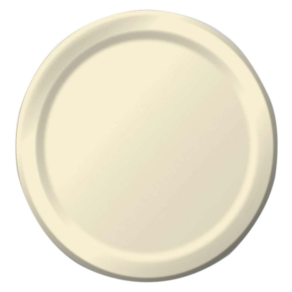 Party Zone - Round Luncheon Plates 24pcs 10" - Ivory