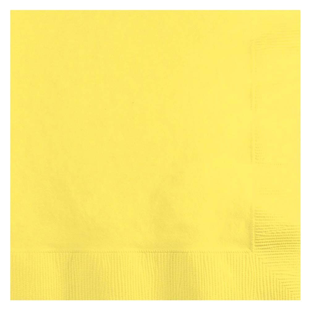 Party Zone - Touch of Color Beverage Napkins 50pcs - Yellow