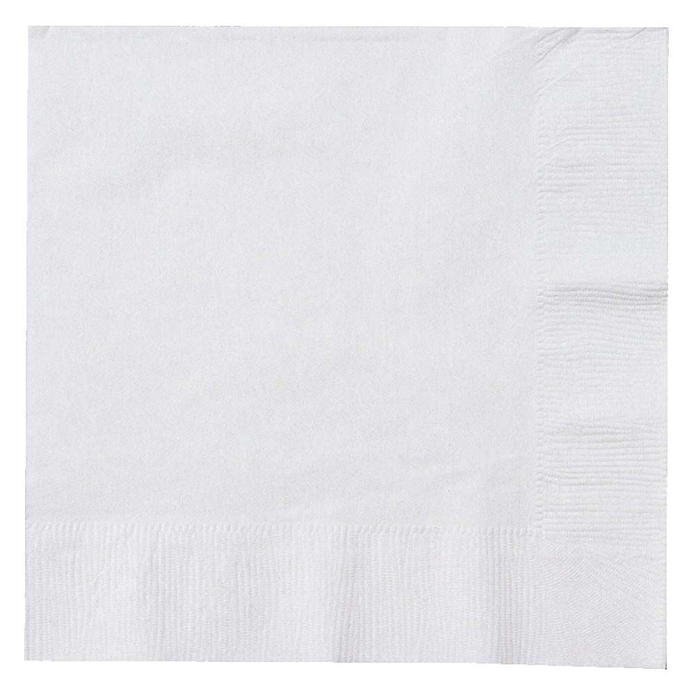 Party Zone - Touch of Color Luncheon Napkins 50pcs - White