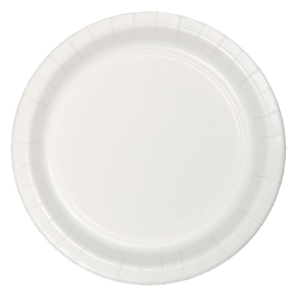 Party Zone - Round Luncheon Plates 10" 24pcs - White