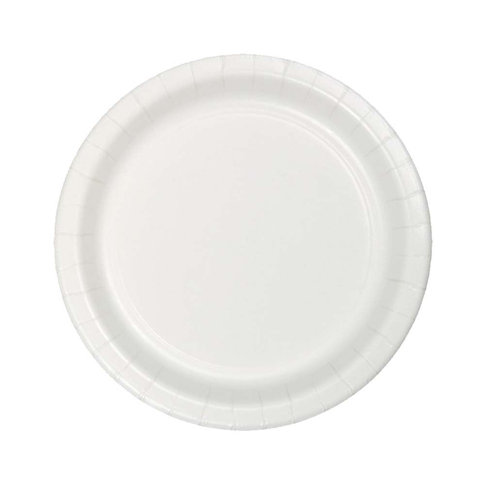 Party Zone - Round Luncheon Plates 7" 24pcs - White