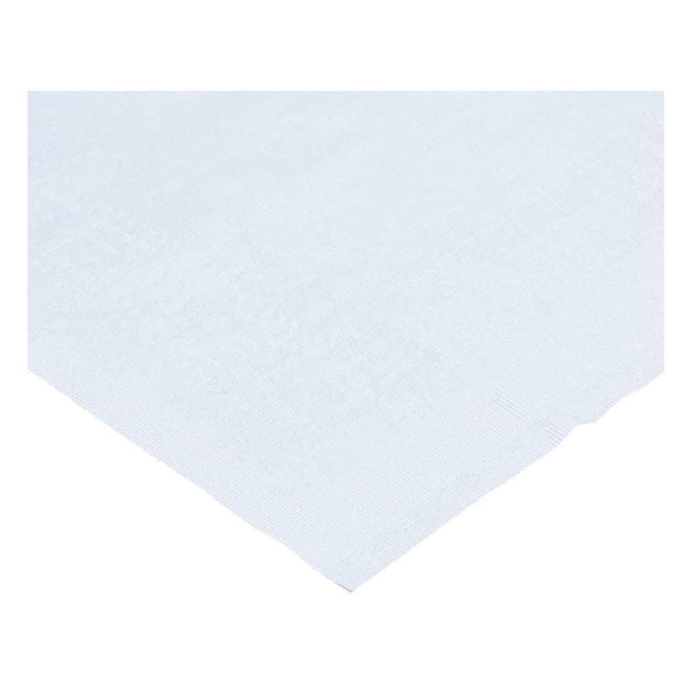 Party Zone - Touch of Color Plastic Lined Tablecover - White