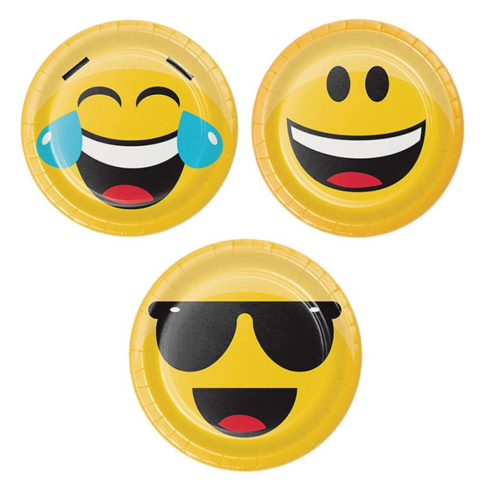 Party Zone - Assorted Emojions Luncheon Plates 7" 8pcs