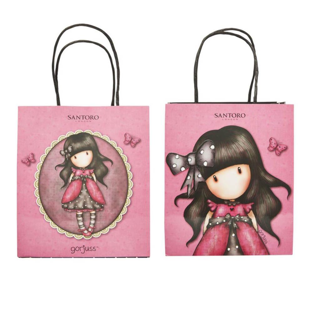 Smiffys - Santoro Ladybird Party Bags 17 cm - Pack of 4 - Pink