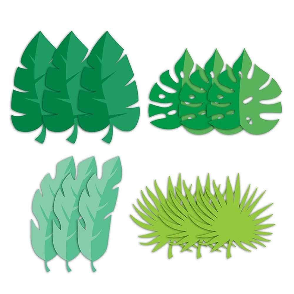 Creative Converting Juvenile Leaf Cut-Outs 8 x 7.2 Inch Pack of 3