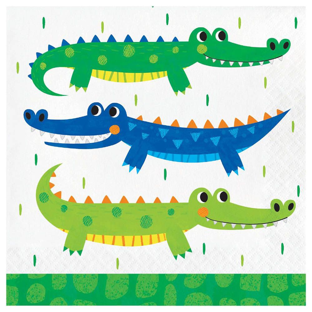 Creative Converting - Alligator Party Luncheon Napkin 16Pcs