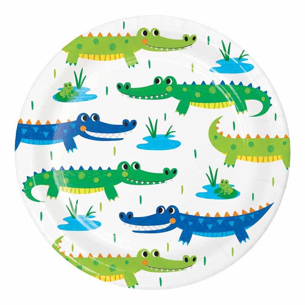 Creative Converting Alligator Party Paper Plates 7 Inch Pack of 8