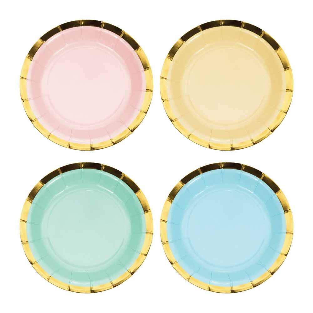 Creative Converting Pastel Celebrations Plates Pack of 8 Assorted