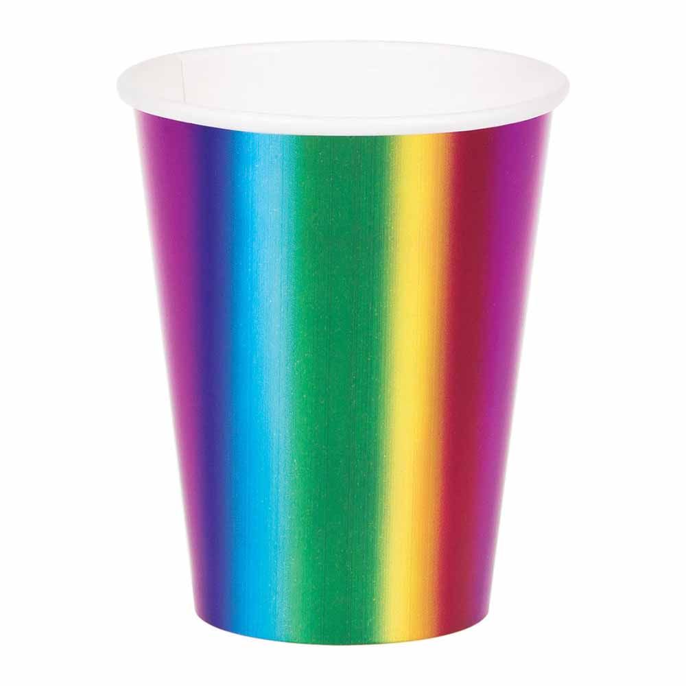 Creative Converting - Rainbow Foil Cups 255 G - Pack of 8