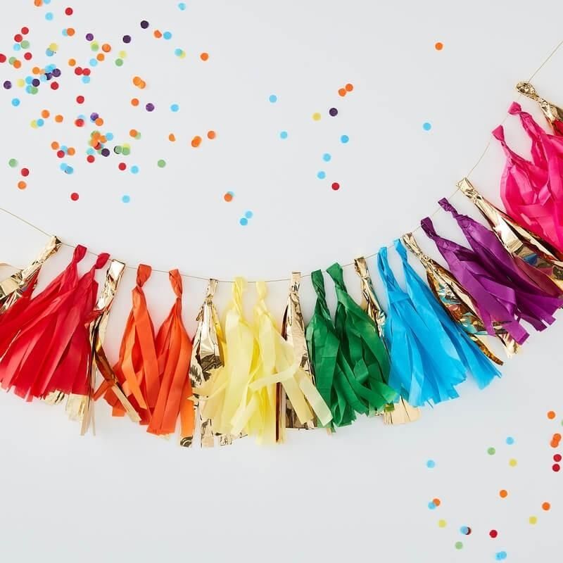 Ginger Ray - OTR Tassel Garland Multi Coloured L 1.5M