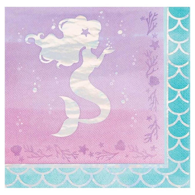 Creative Converting - Mermaid Shine Napkins 16pcs