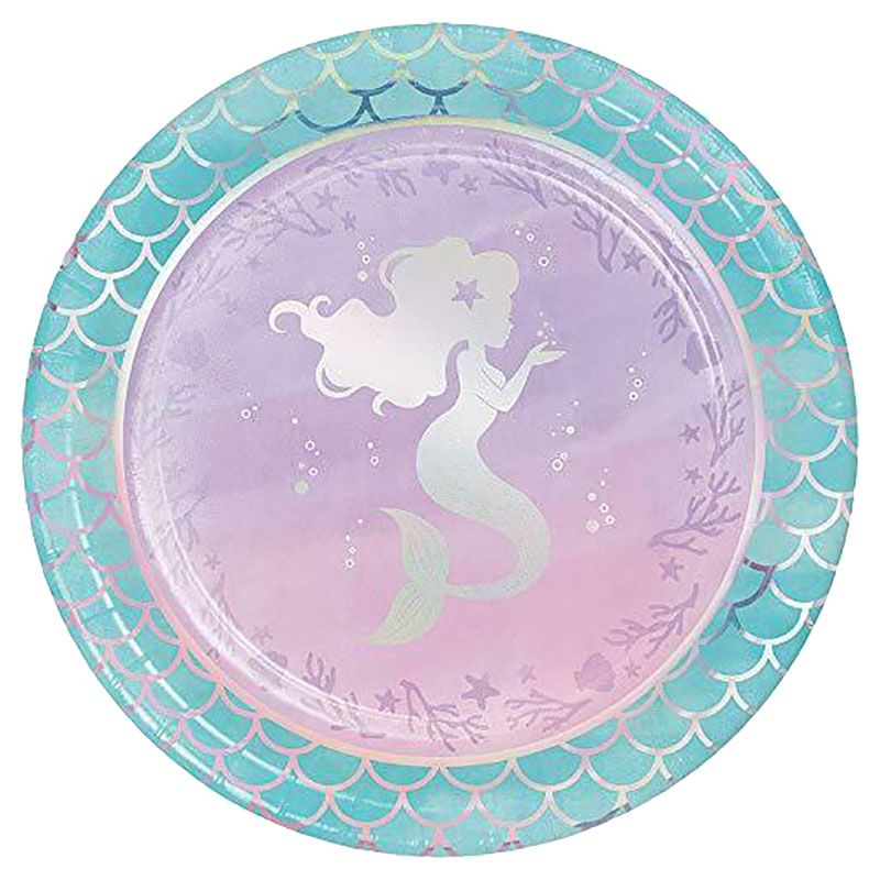 Creative Converting - Mermaid Shine Dinner Plates 8.75" 8pcs