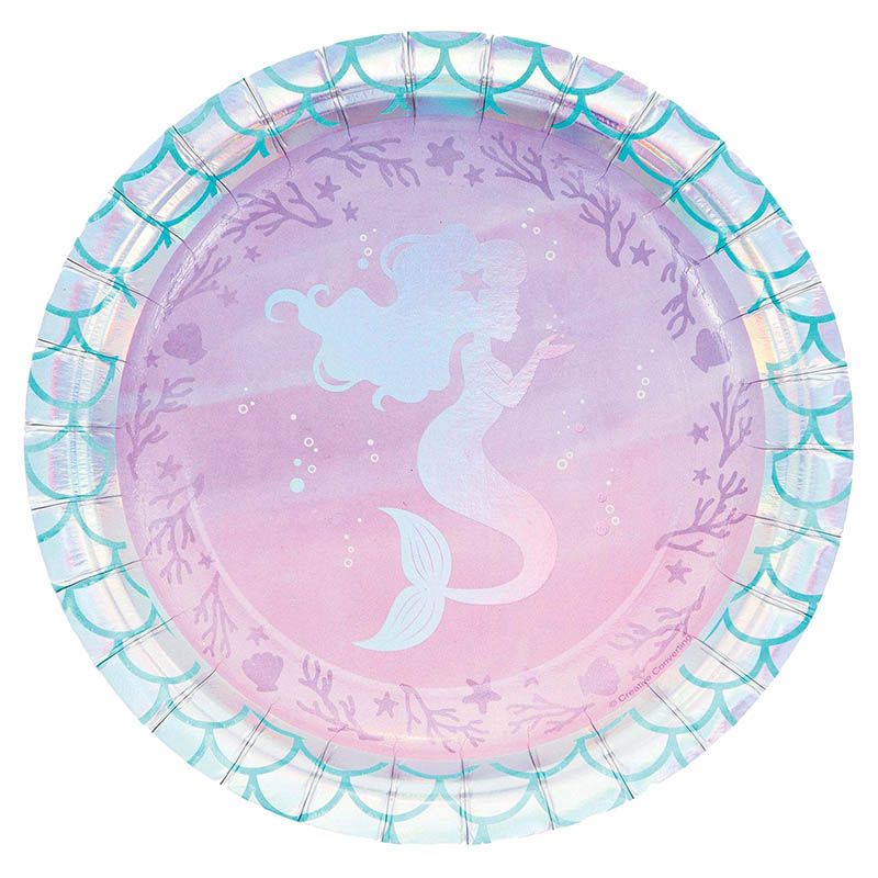 Creative Converting - Mermaid Shine Paper Plates 7" 8pcs