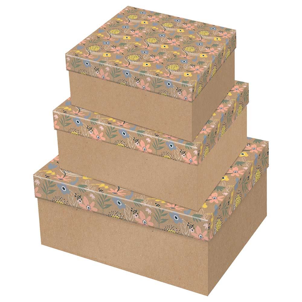 Giftmaker - Floral Blush Nested Boxes - Small