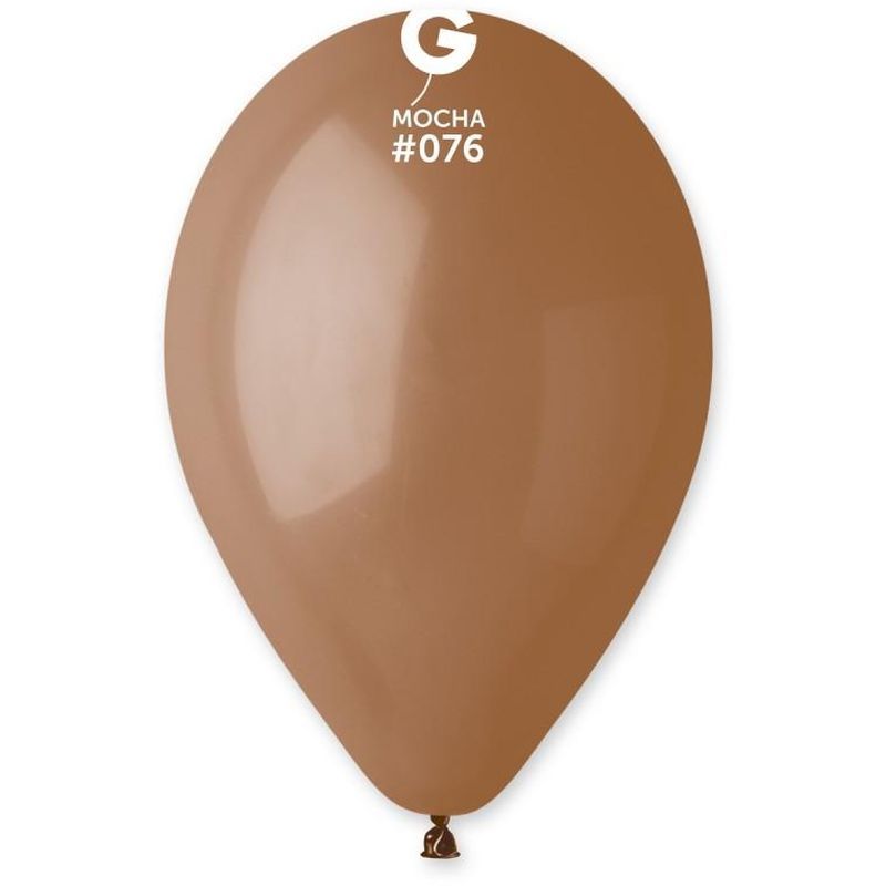 Gemar - 12inStandardLatex Mocha Brown Color Balloon 100pcs