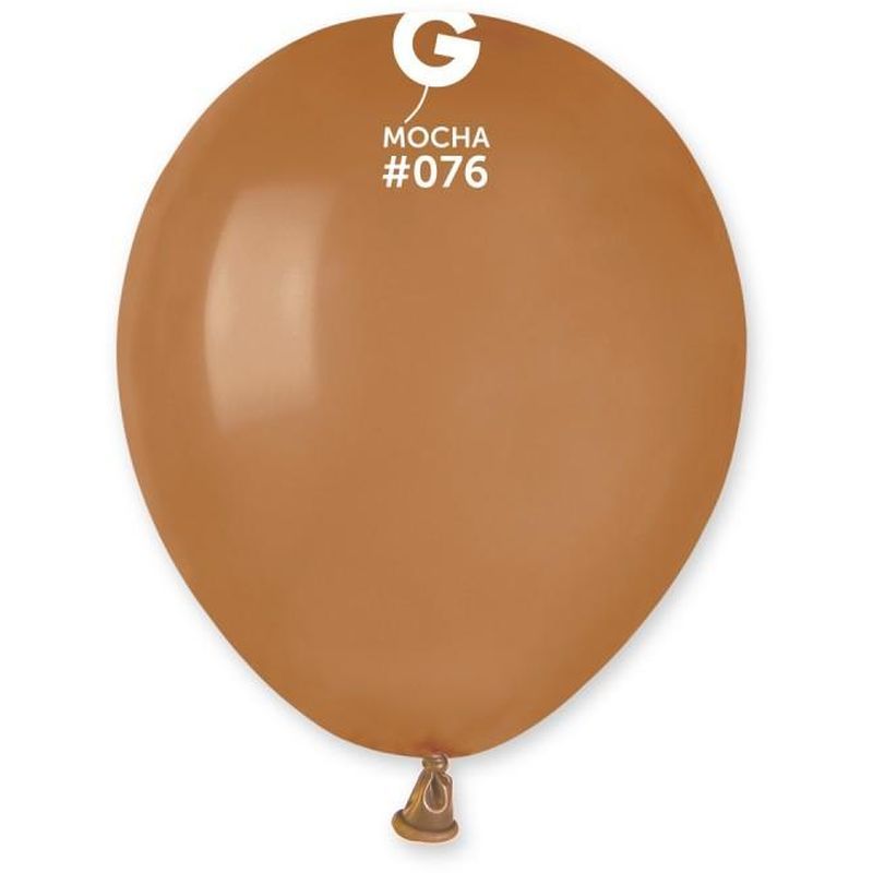 Gemar - 5inStandardLatex Mocha Brown Color Balloon 100pcs