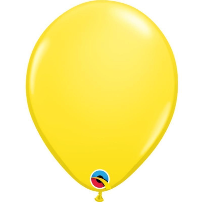 Qualatex - Yellow 11in Latex Balloon 6pcs