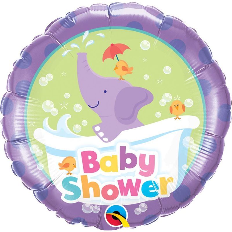 Qualatex - Baby Shower Elephant 18in Foil Balloons