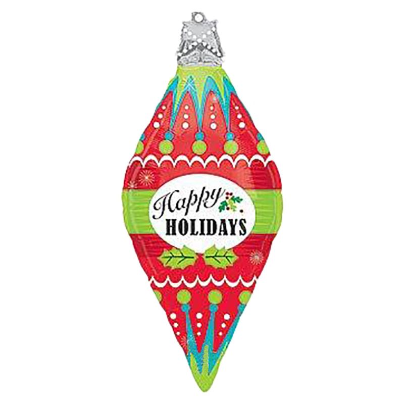 Anagram - Hapy Holiday Ornament Decoration 37" Foil Balloon