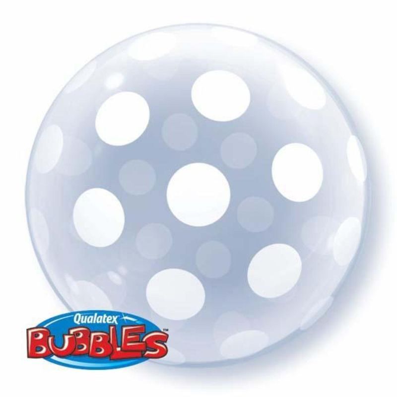 Qualatex - 20" Deco Bubble Big Polka Dots All Around Foil