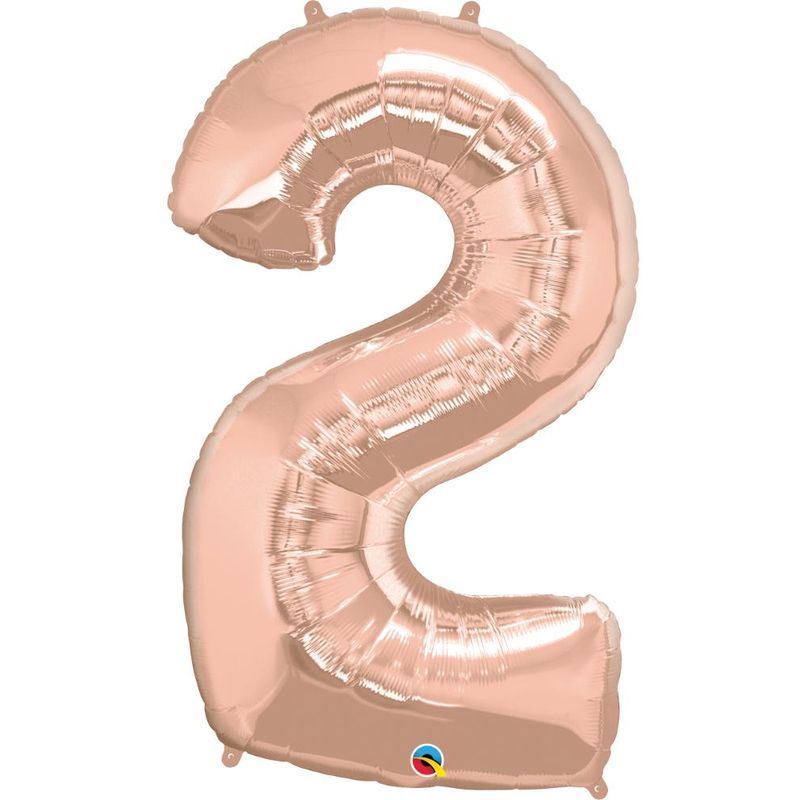 Qualatex - Rose Gold Foil Balloon #2 Shape 34in