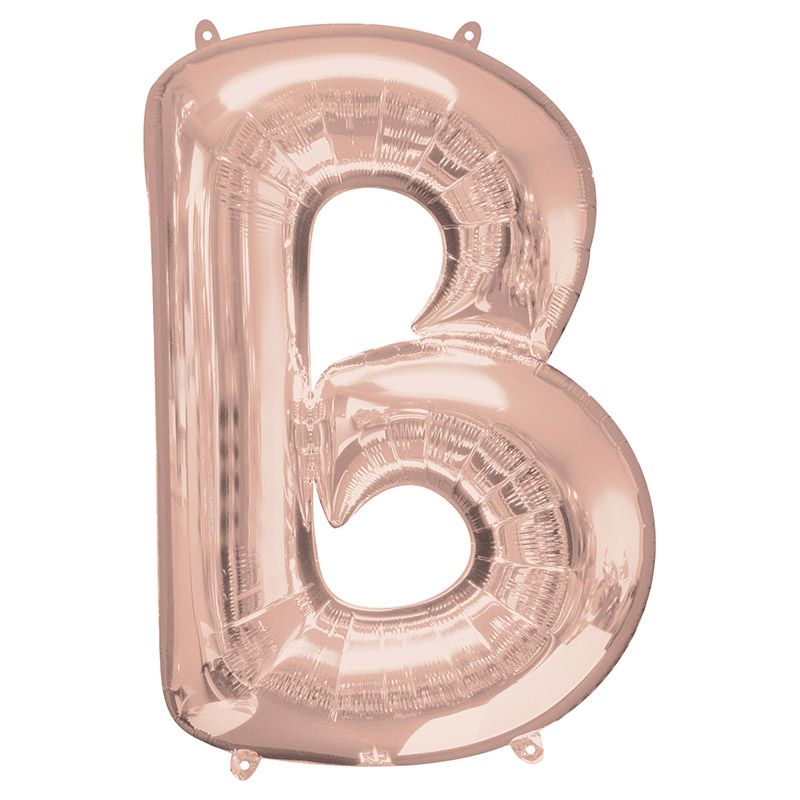 Anagram - Letter B Rose Gold Foil Balloon 40