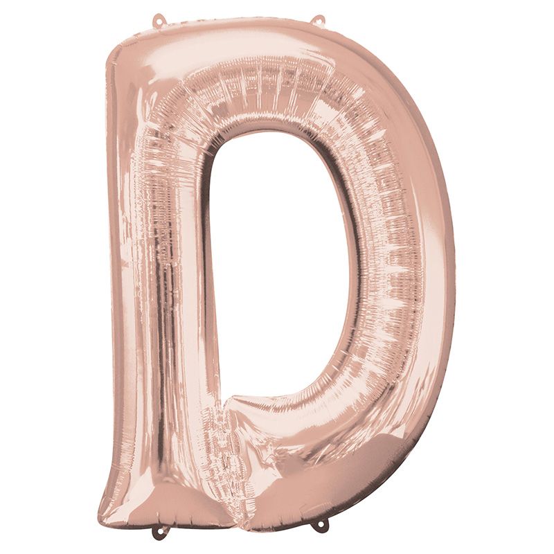 Anagram - Letter D Rose Gold Foil Balloon 40