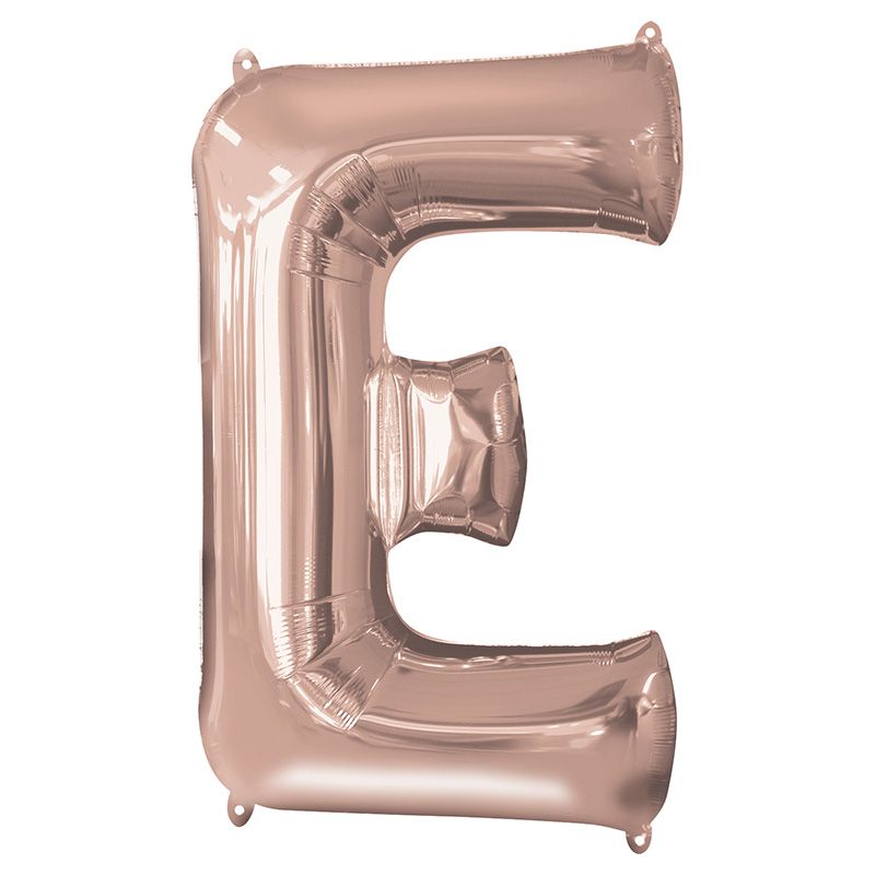 Anagram - Letter E Rose Gold Foil Balloon 40