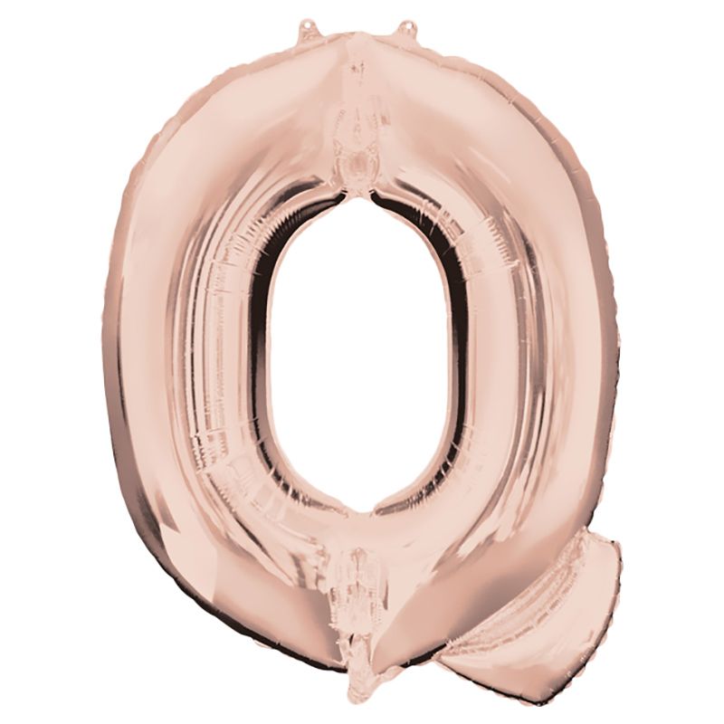 Anagram - Letter Q Rose Gold Foil Balloon 40