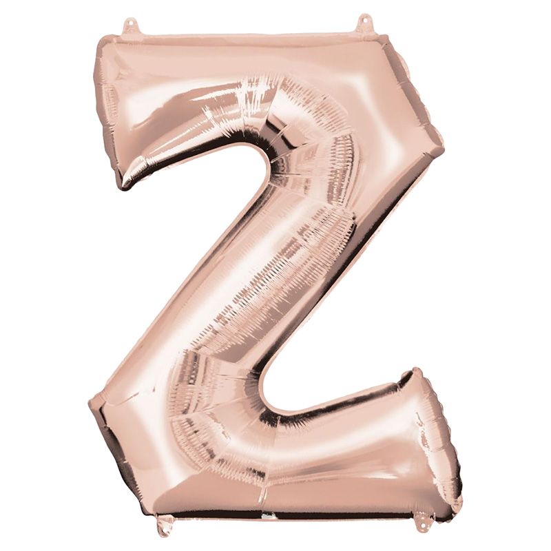 Anagram - Letter Z Rose Gold Foil Balloon 40