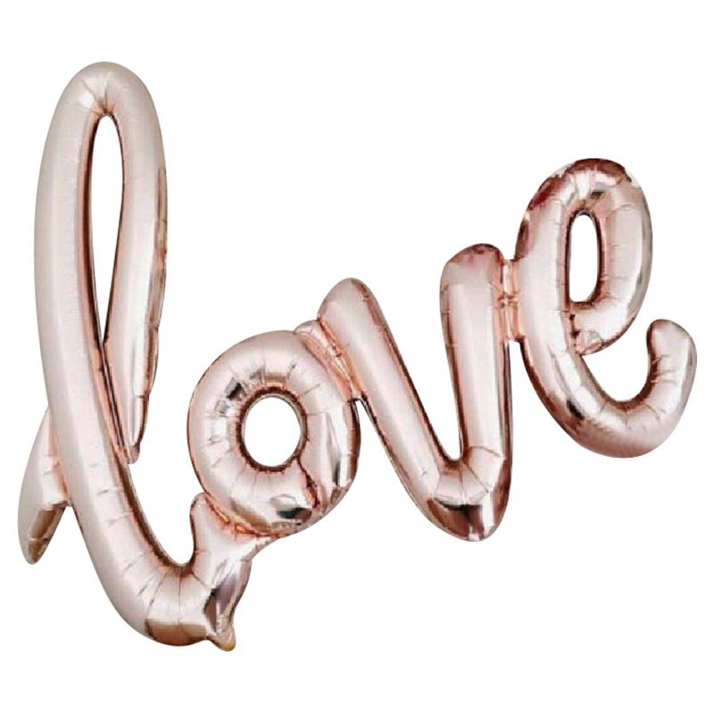 Northstar - Love Script Foil Balloon - Rose Gold - 40Inches