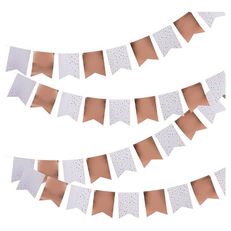 Hootyballoo - Foiled Flag Bunting - 10m - Rose Gold