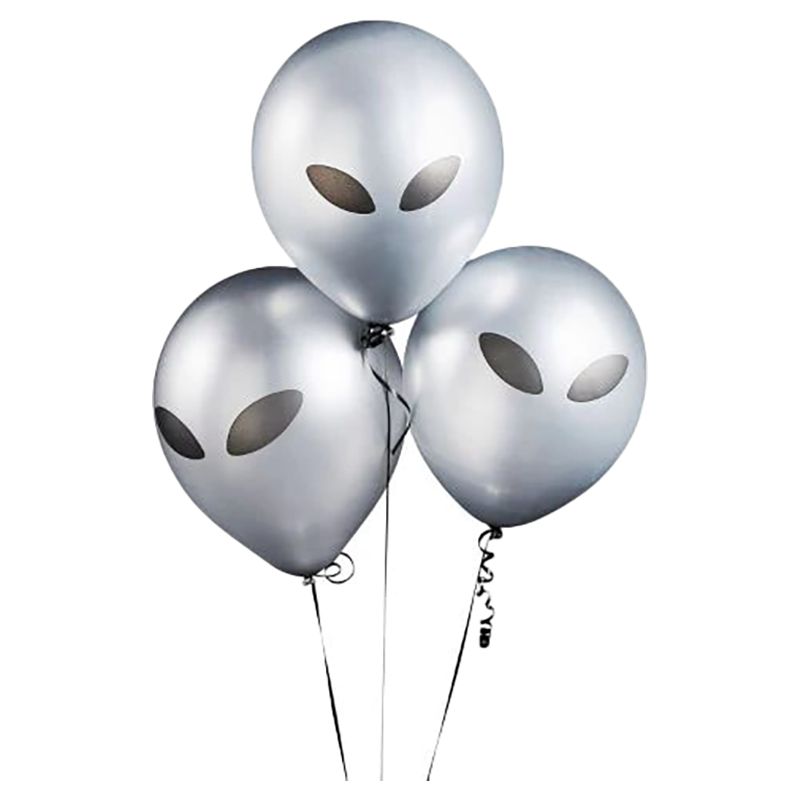 Hootyballoo - Alien Latex Balloons - 12-Inch - 5pcs