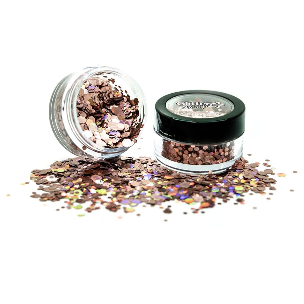 Paintglow - Holographic Chunky Glitter Rose Gold 3g 