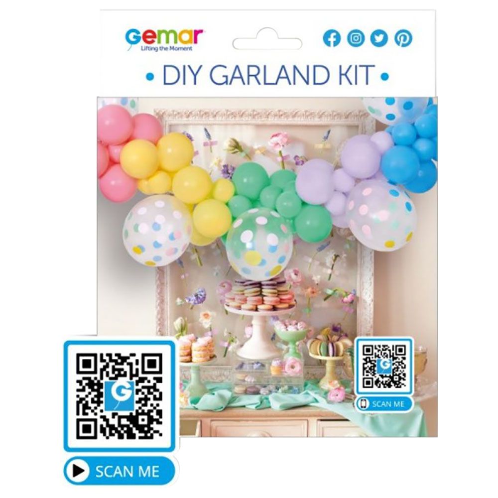 Gemar - DIY Balloon Garland Kit - Macaron 