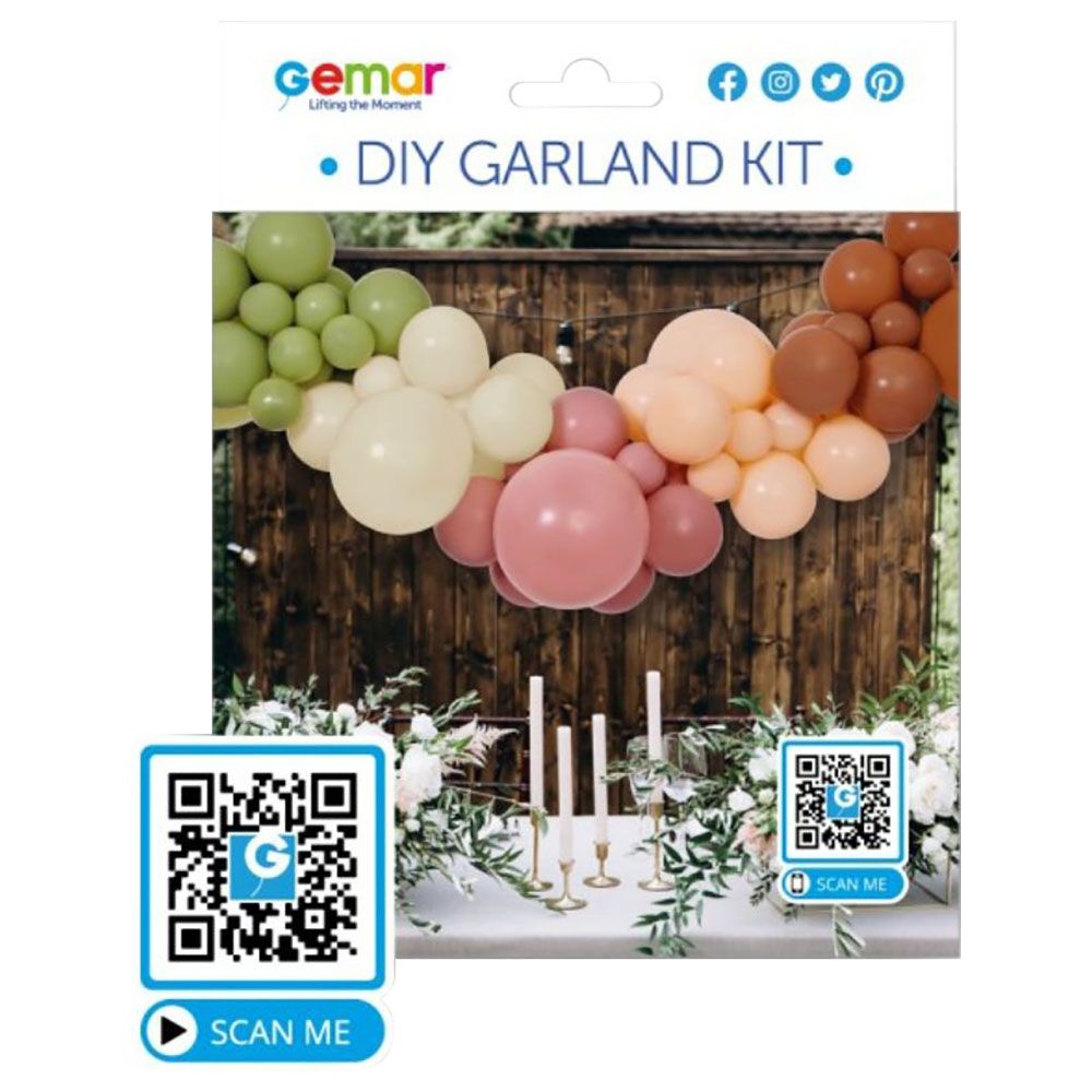 Gemar - DIY Balloon Garland Kit - Naturals