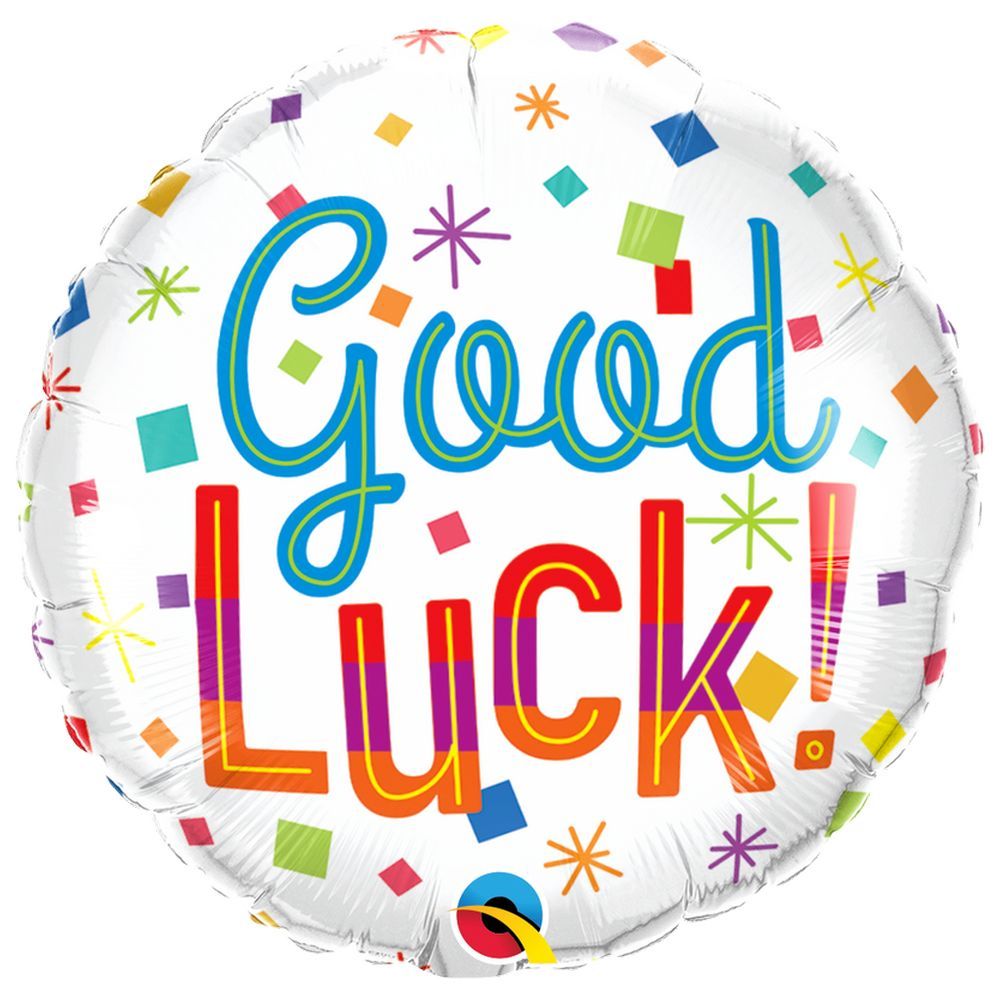 Qualatex - Good Luck Confetti Foil Balloon - 18-Inch