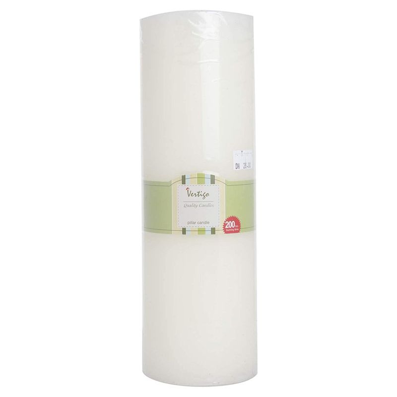 Vertigo - Pillar Candle 4 x 12 inch - Ivory 