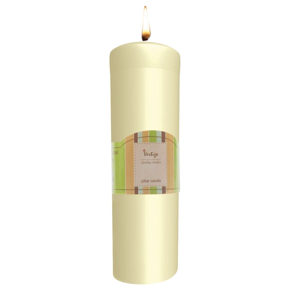 Christmas Magic - Pillar Candle - 2x9-Inch - Ivory